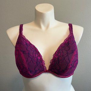 Cacique Plunge Lace Underwire Bra